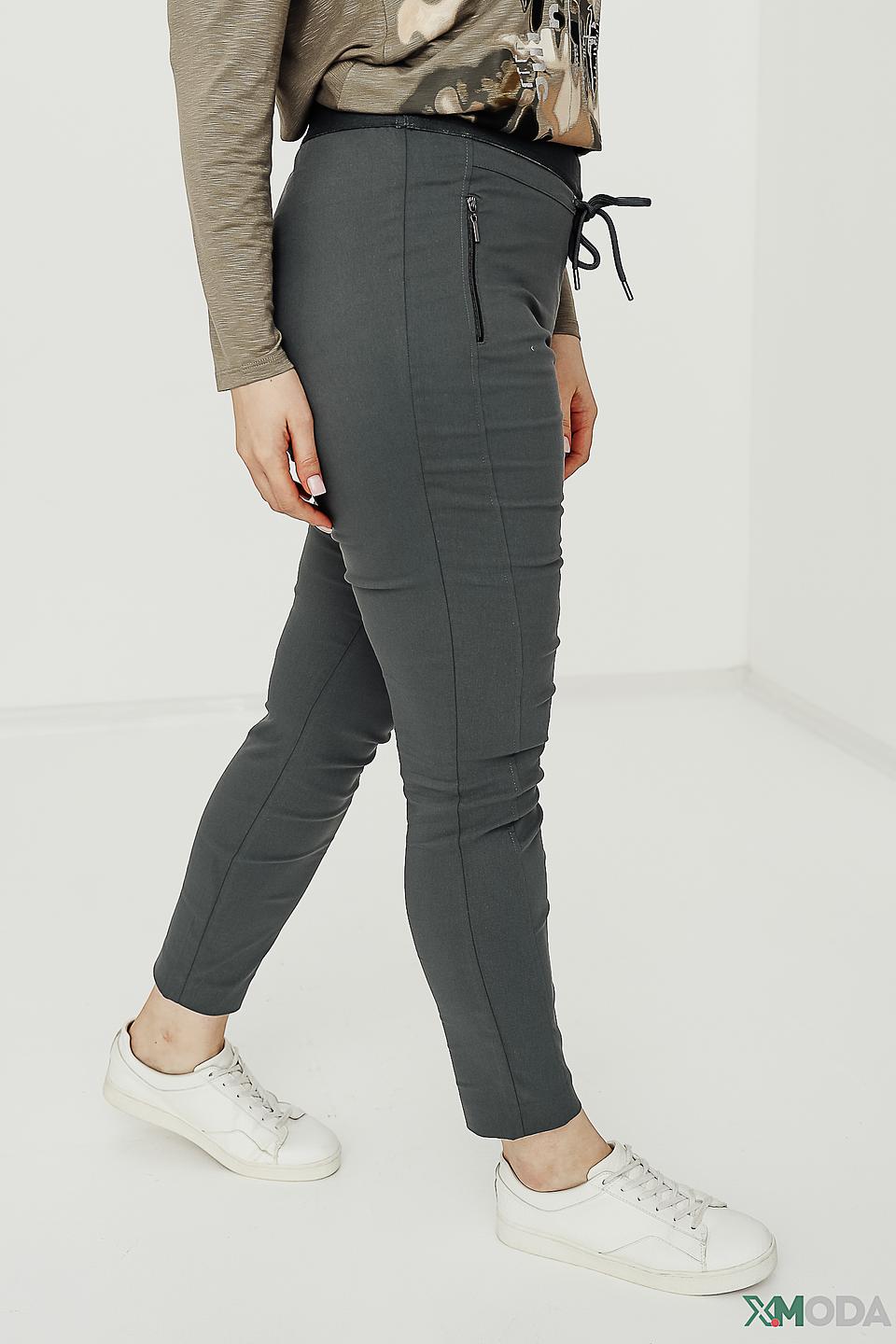 Брюки Via Appia серые с молниями