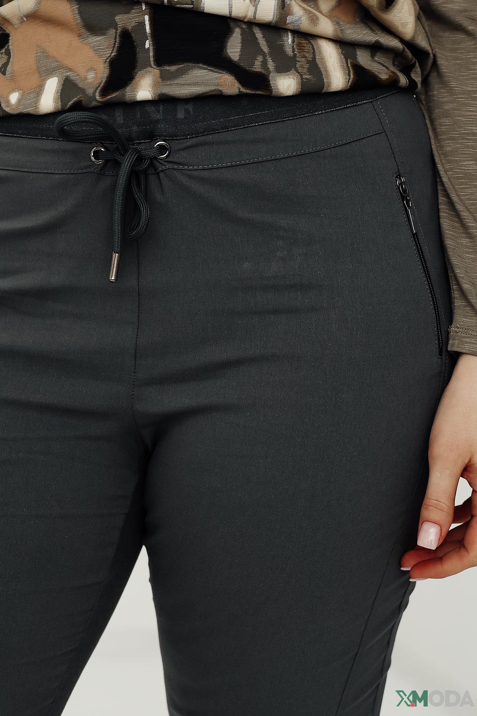 Брюки Via Appia серые с молниями