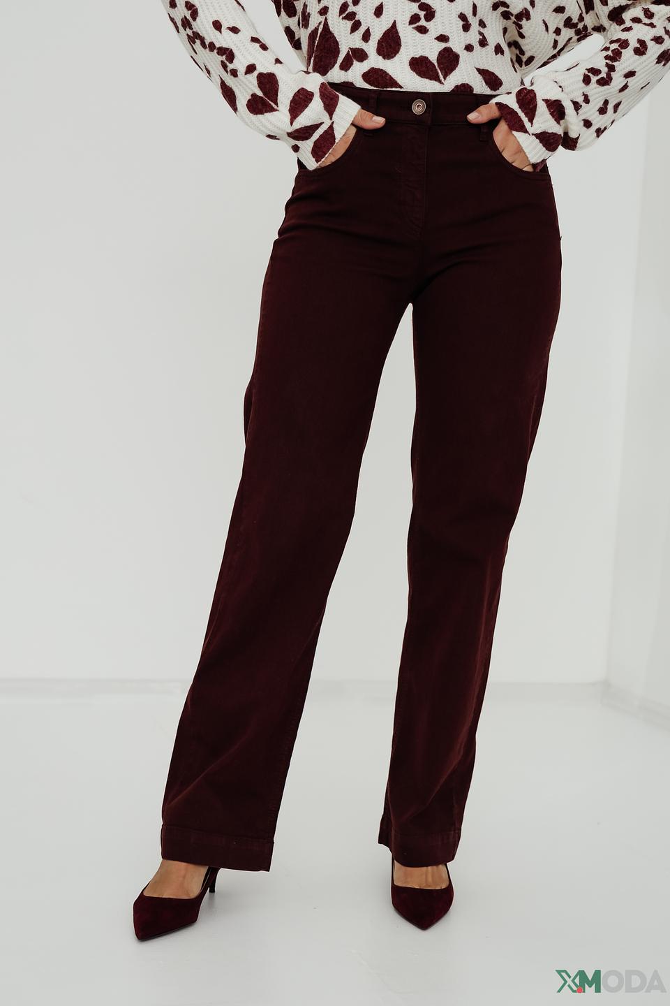 Брюки классические Zerres бордовые