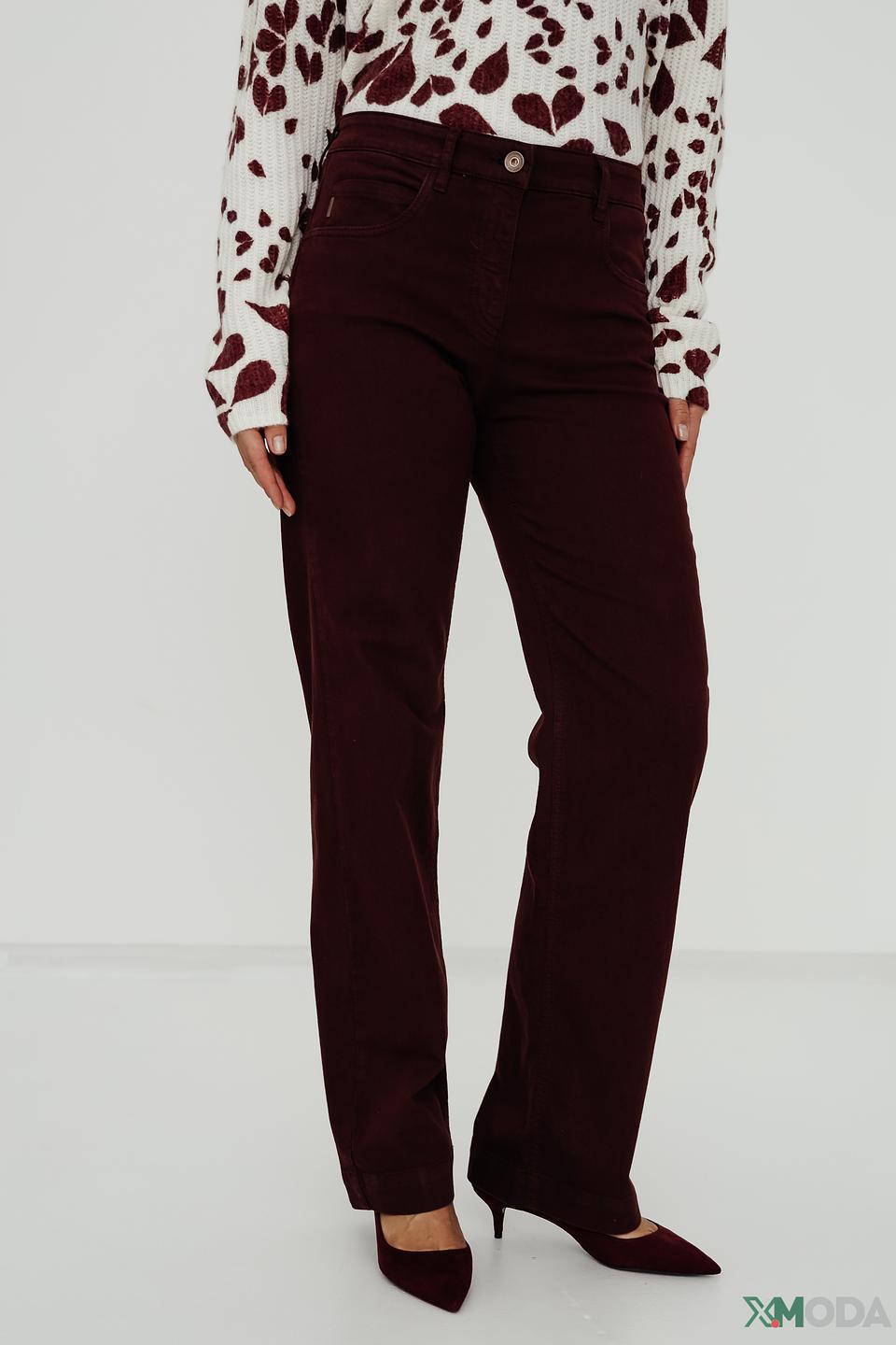 Брюки классические Zerres бордовые