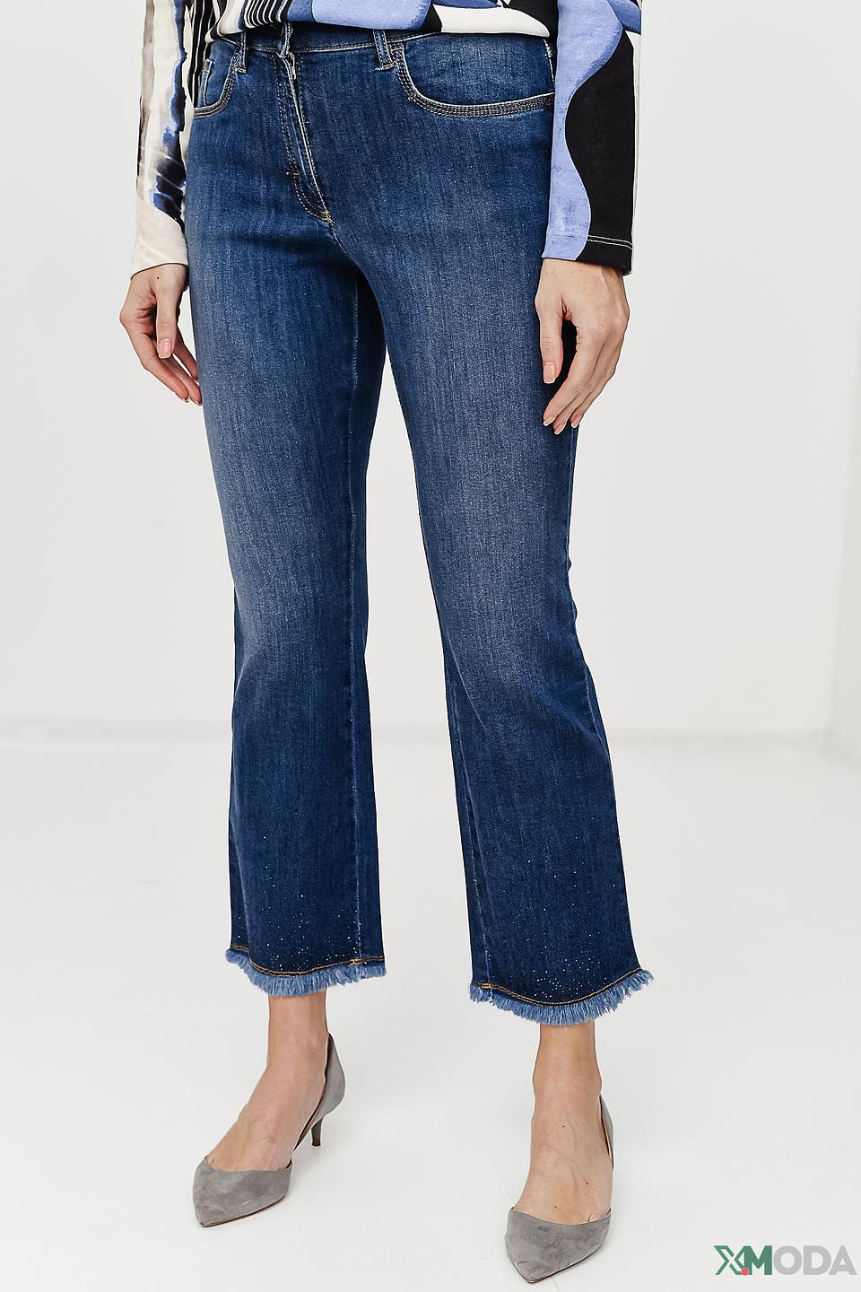 Джинсы Zerres с бахромой