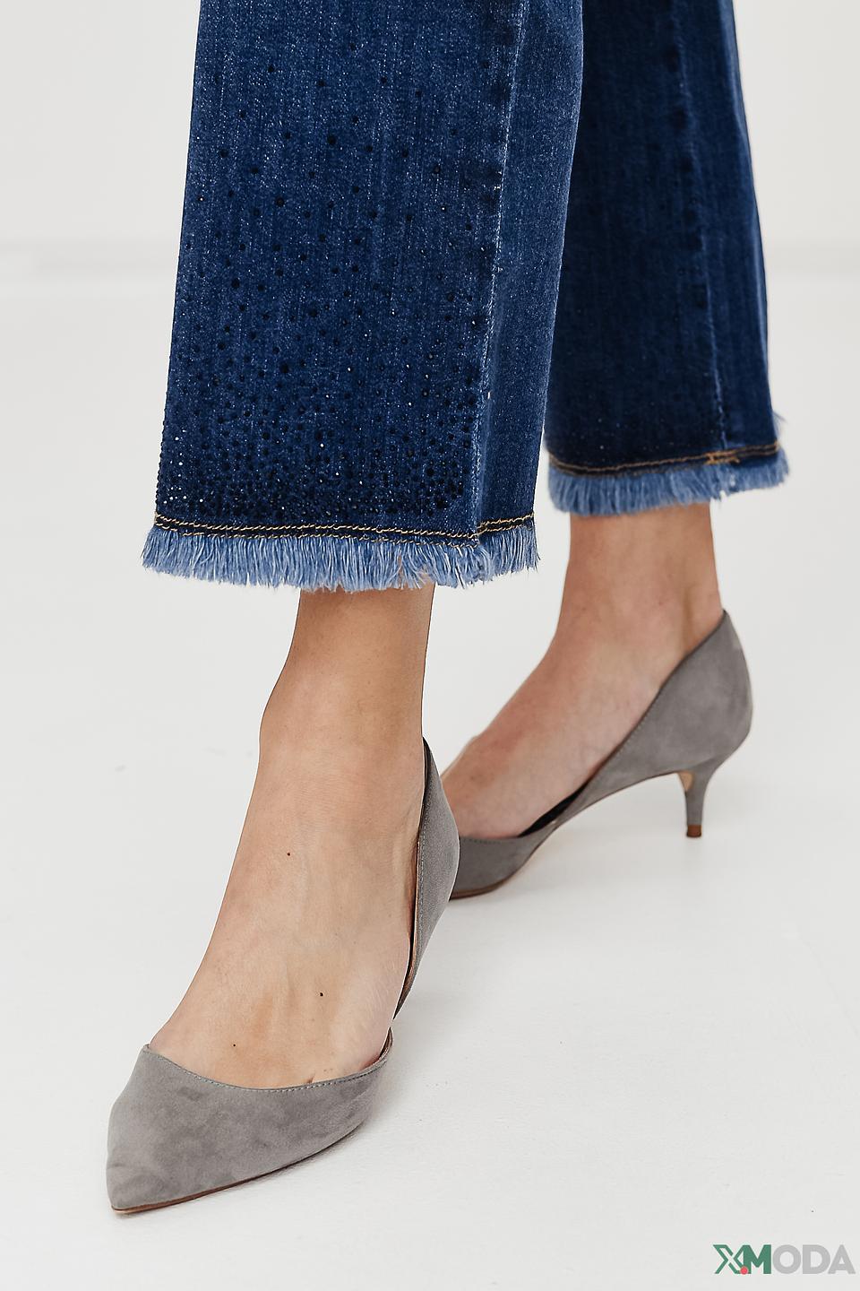 Джинсы Zerres с бахромой