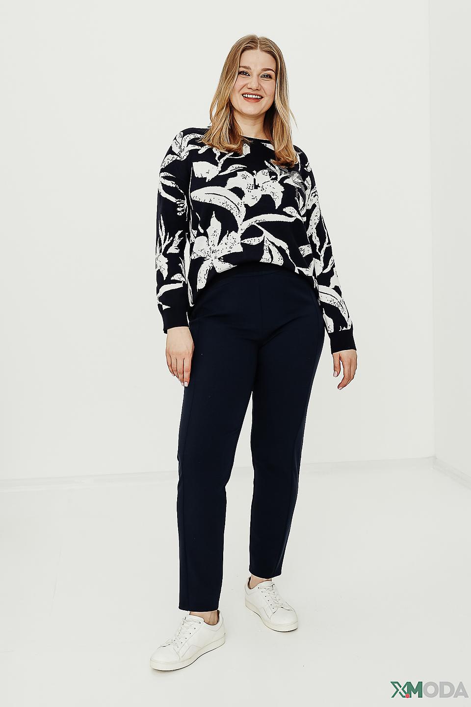 Пуловер Frank Walder с цветочным принтом