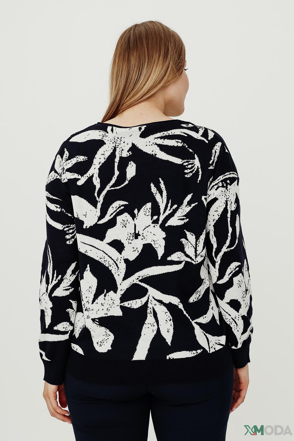 Пуловер Frank Walder с цветочным принтом