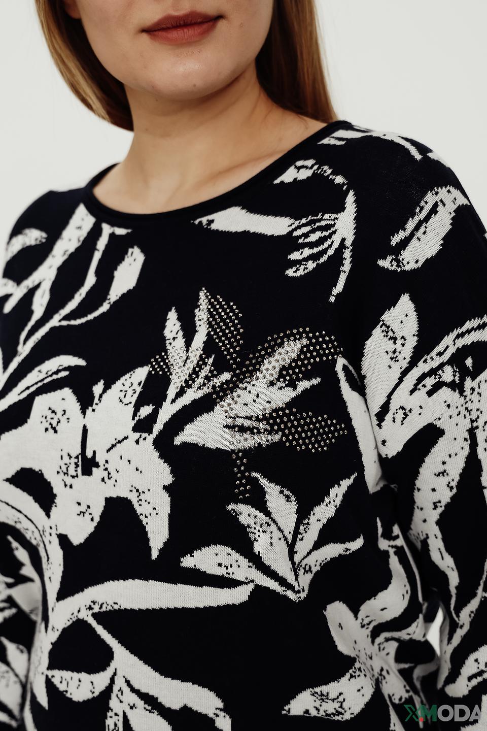 Пуловер Frank Walder с цветочным принтом