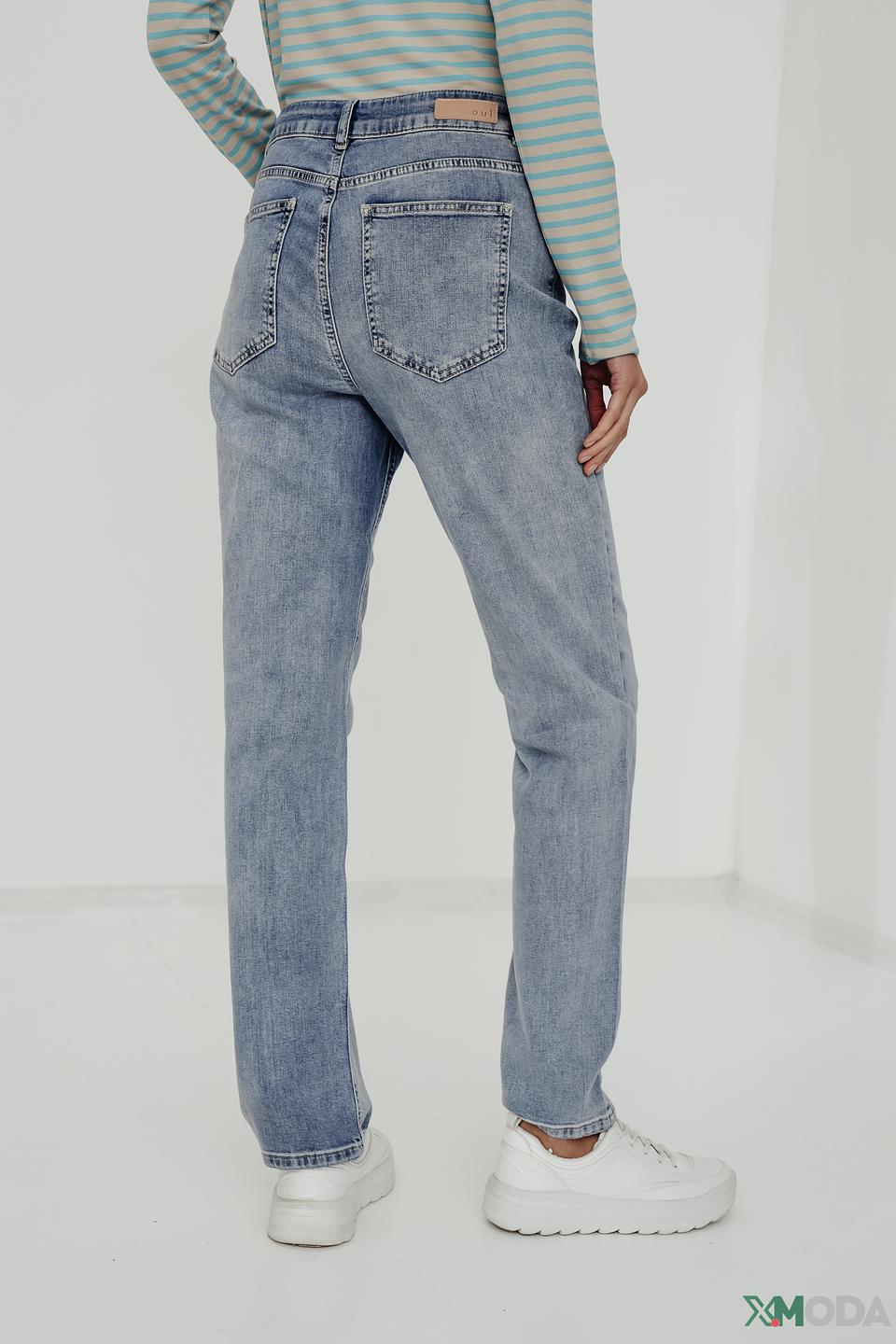 Джинсы Oui с высокой посадкой голубые