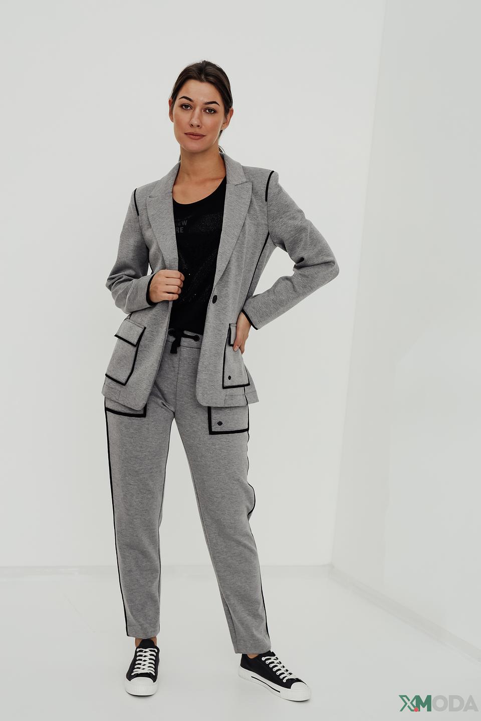 Брюки Monari серые с полосками