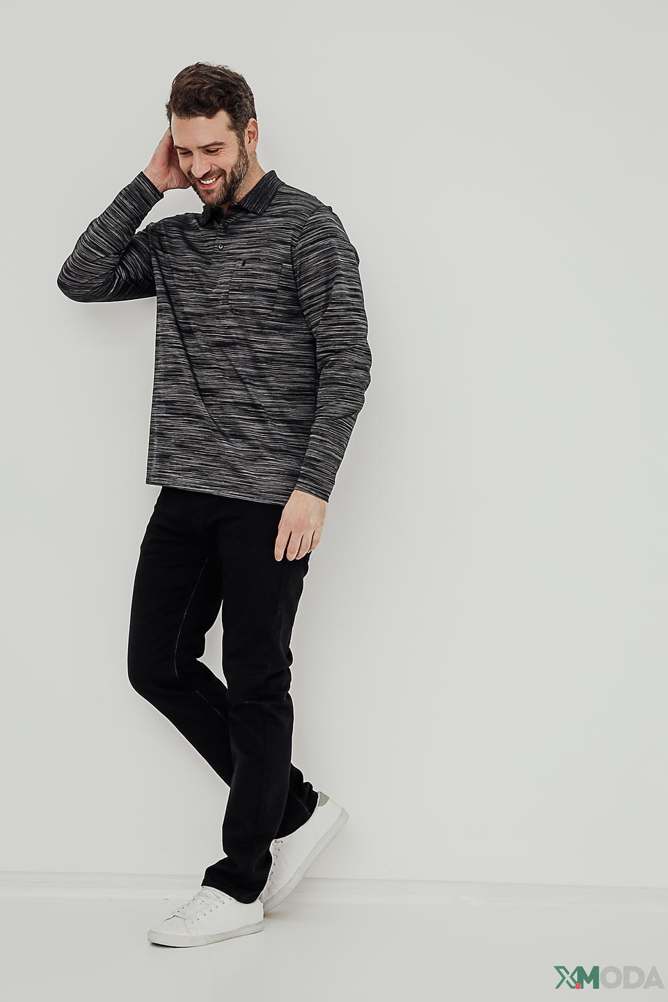 Поло Ragman мужское в полоску