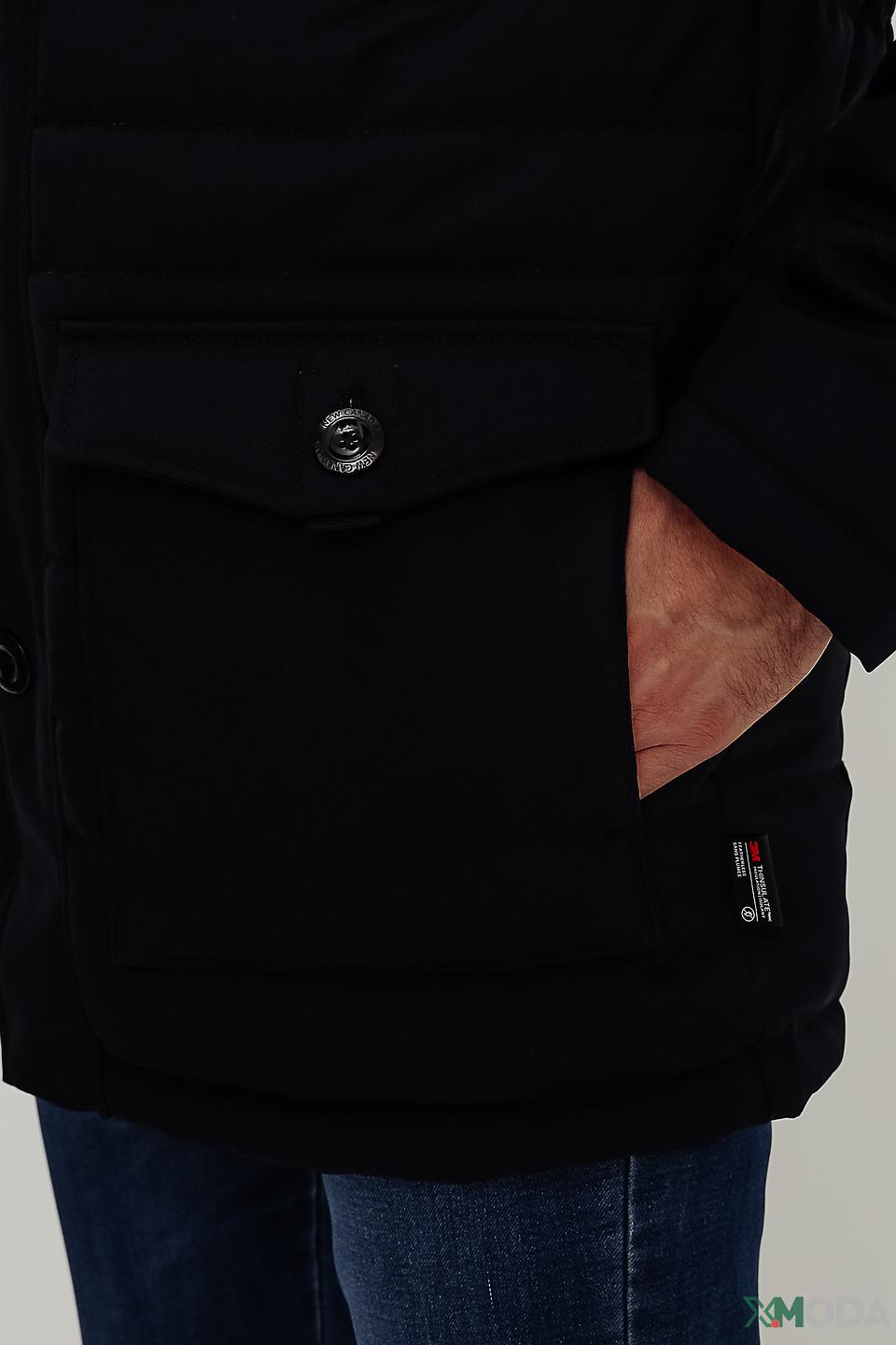 Куртка New Canadian мужская степлёная чёрная