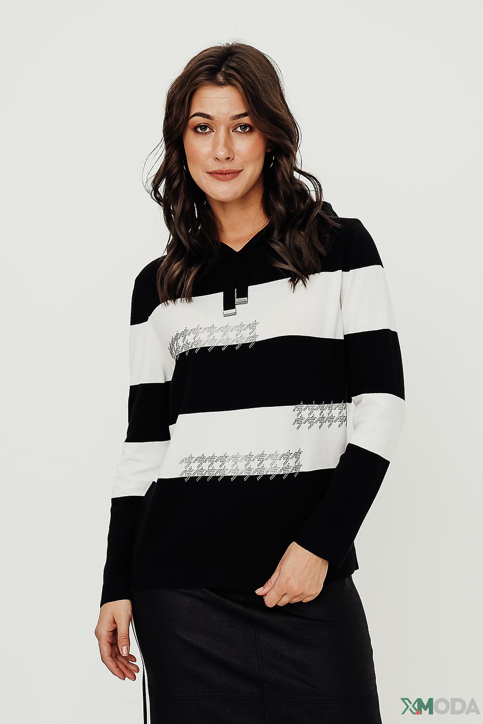 Толстовка Tuzzi в полоску с декором