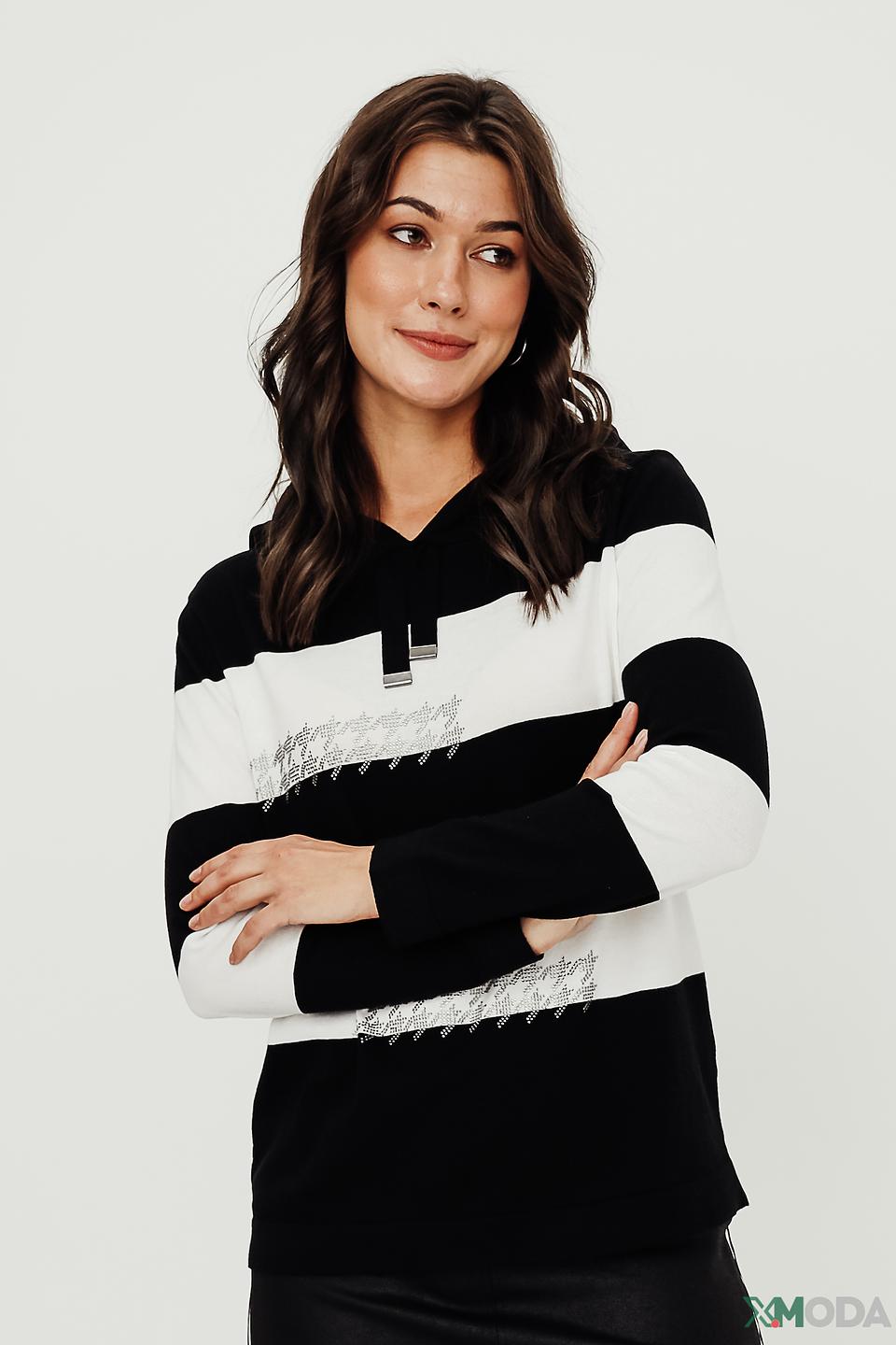 Толстовка Tuzzi в полоску с декором