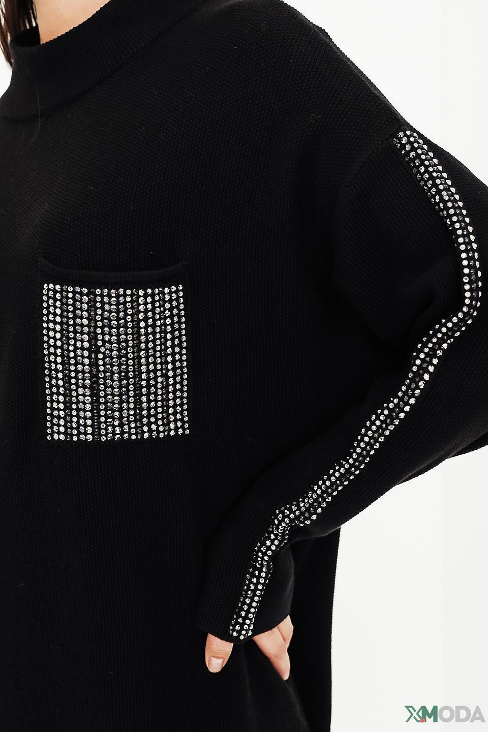 Толстовка Tuzzi с пайетками чёрная
