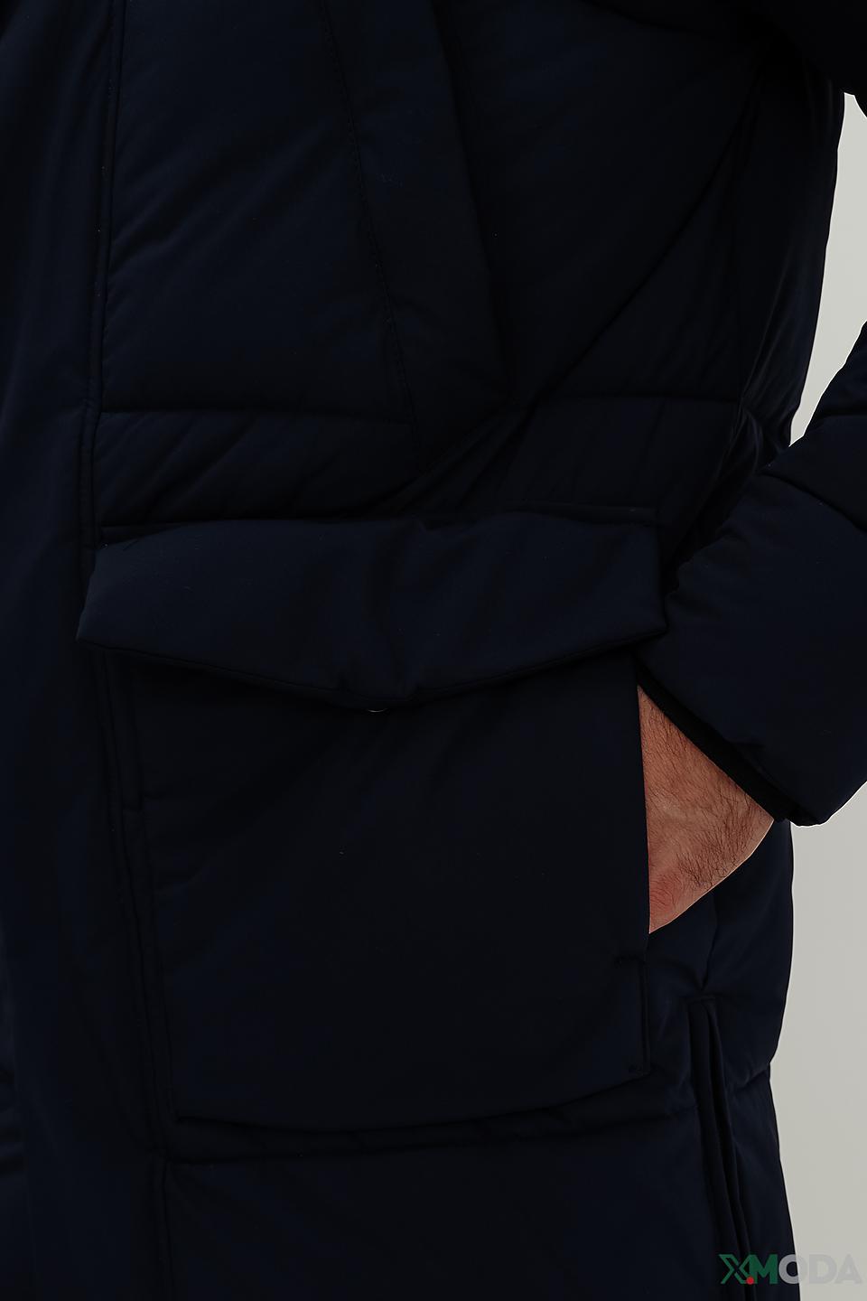 Пальто S4 мужское стеганое синее