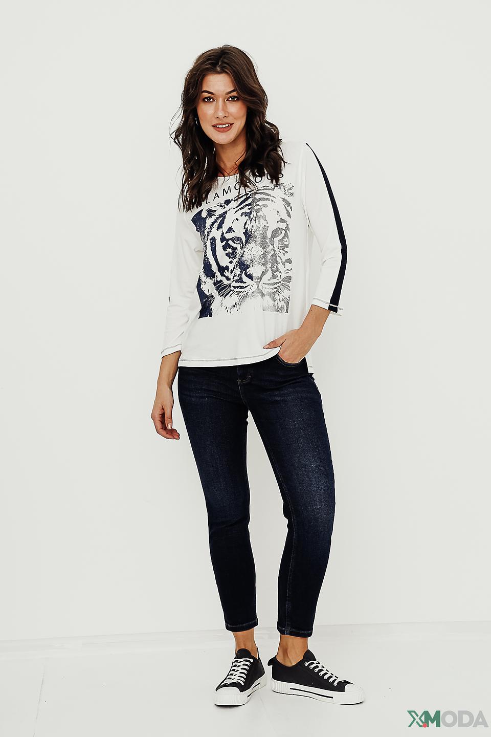 Джинсы Angels с высокой посадкой темно-синие