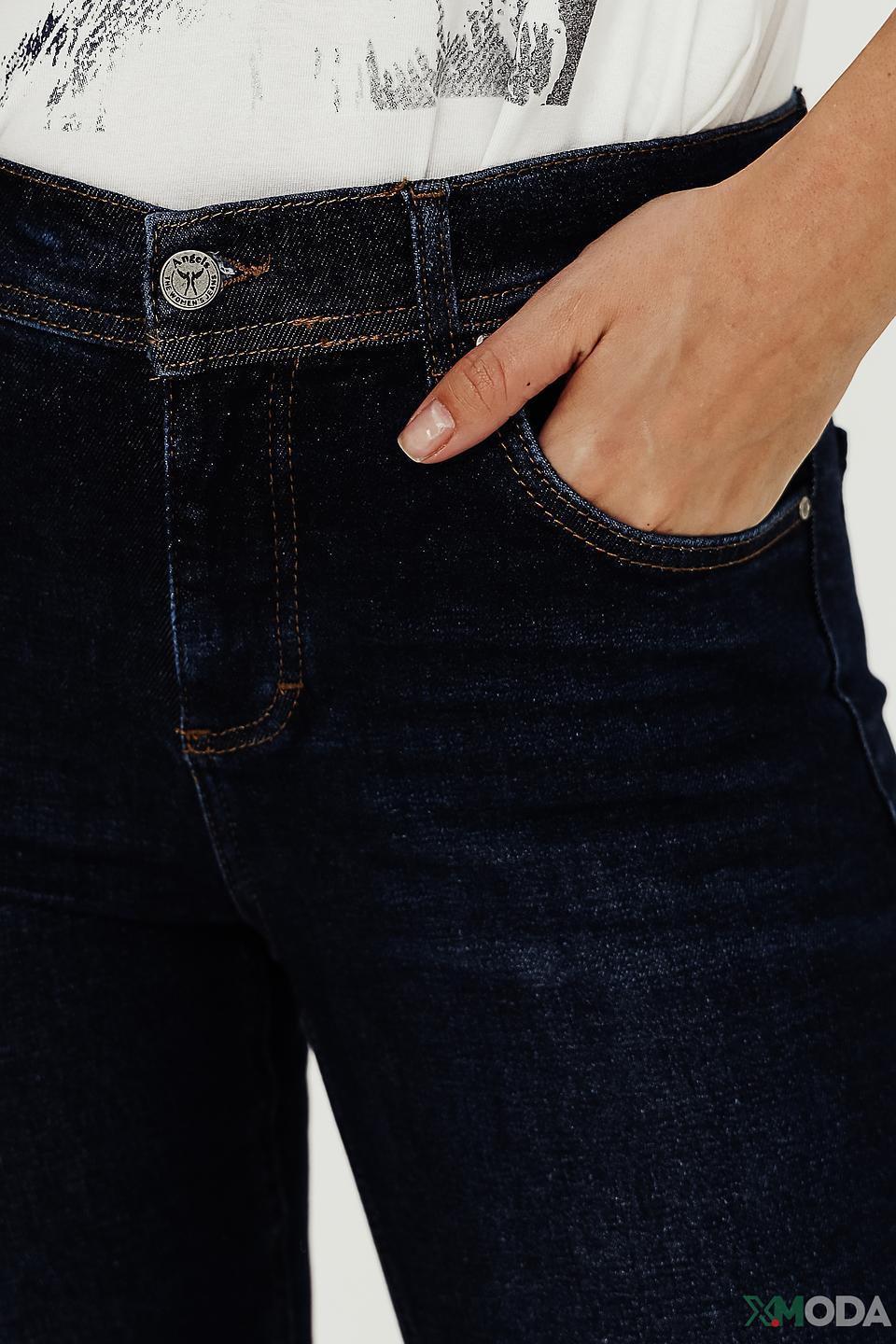 Джинсы Angels с высокой посадкой темно-синие