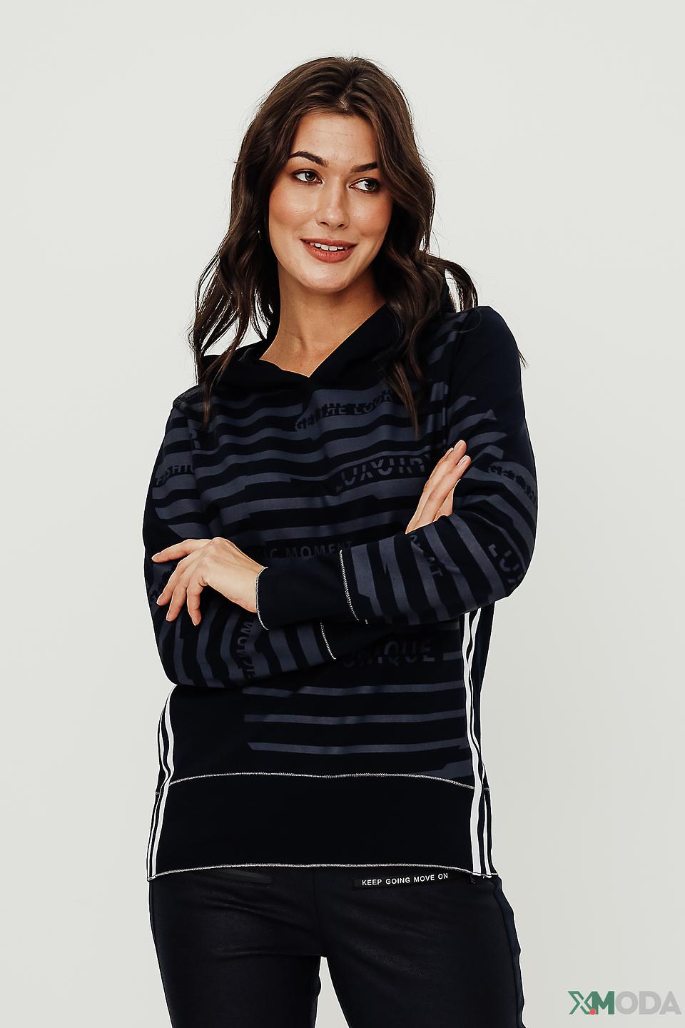 Толстовка Tuzzi с принтом чёрная