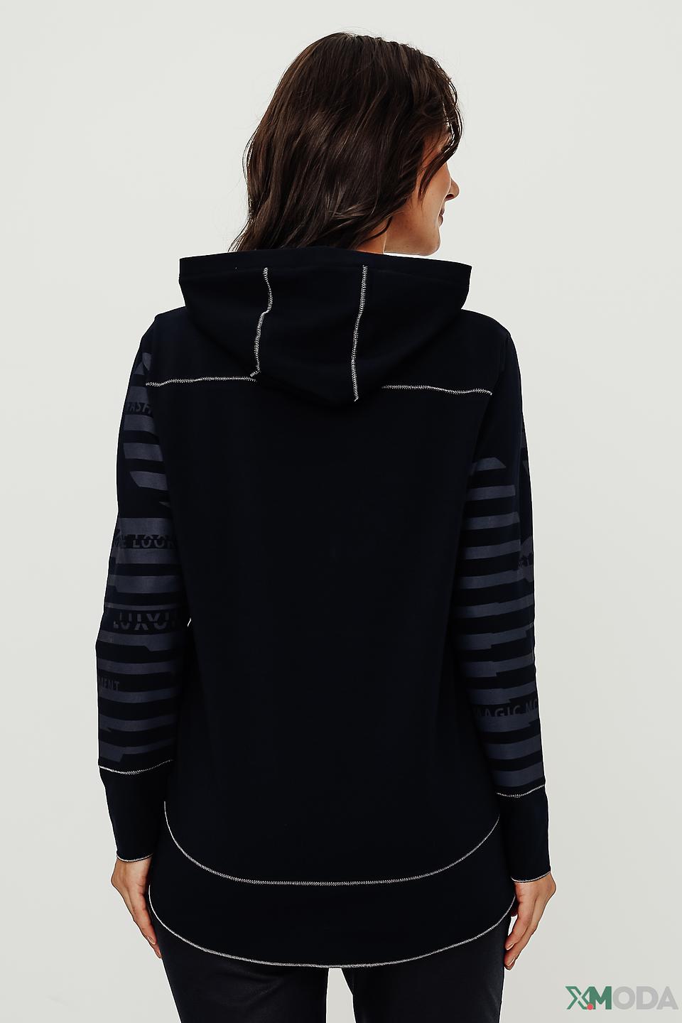 Толстовка Tuzzi с принтом чёрная