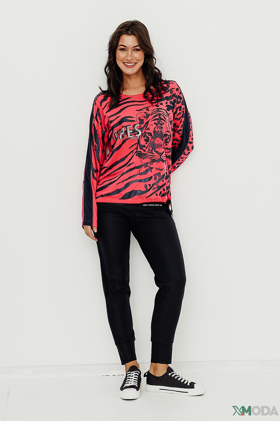 Джемпер Tuzzi с тигром розовый