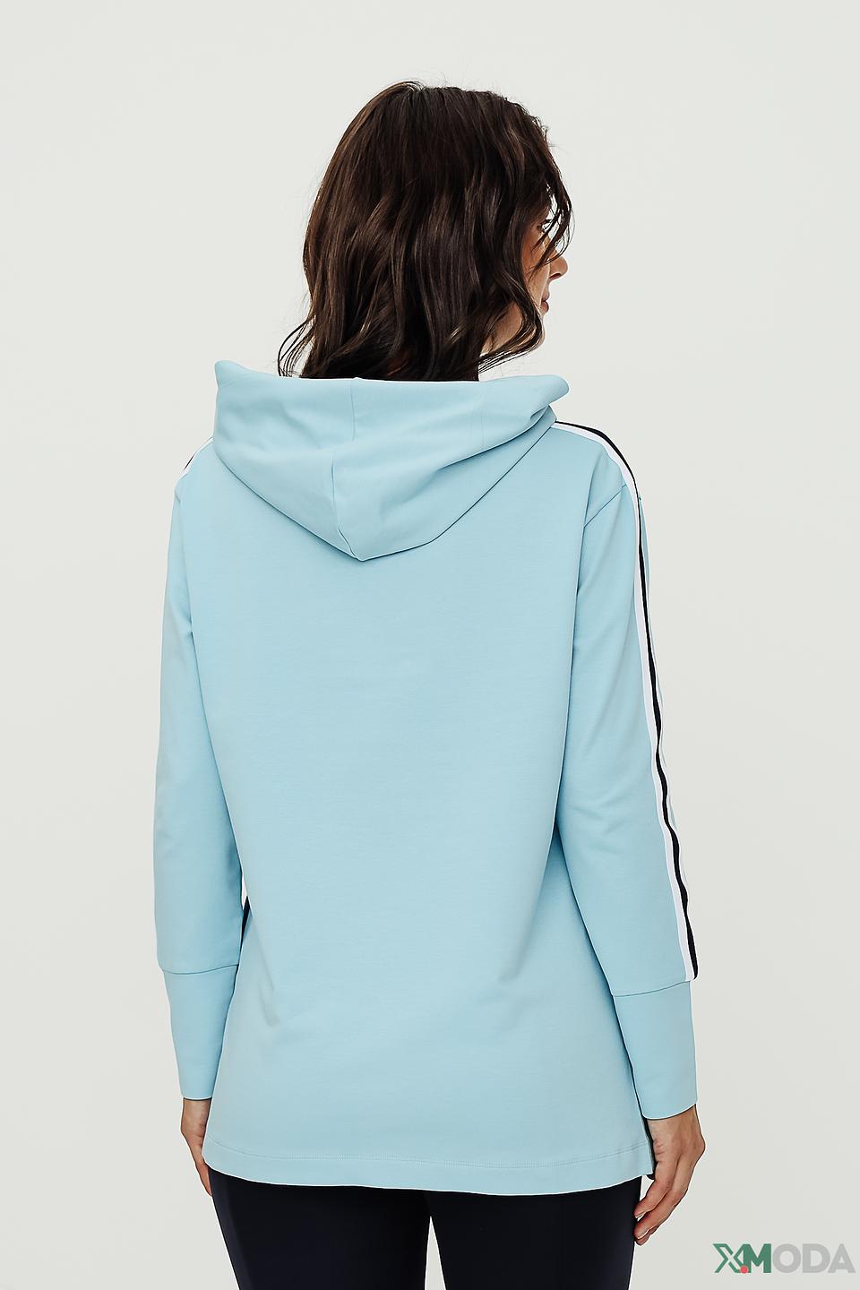 Толстовка Tuzzi с принтом голубая