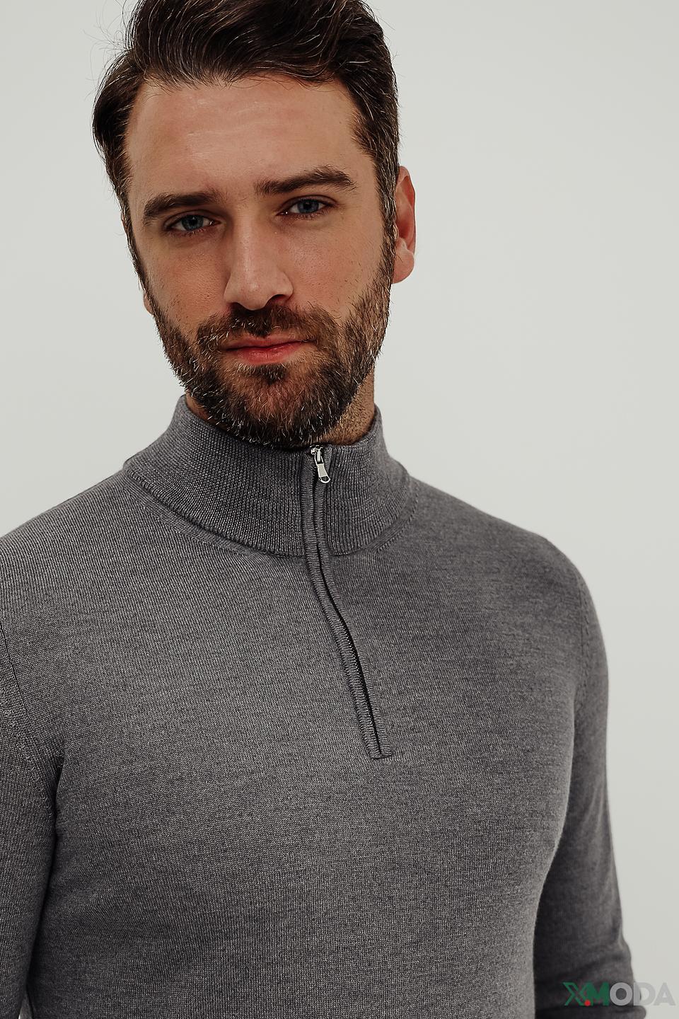 Джемпер Radi Perugia серый с молнией