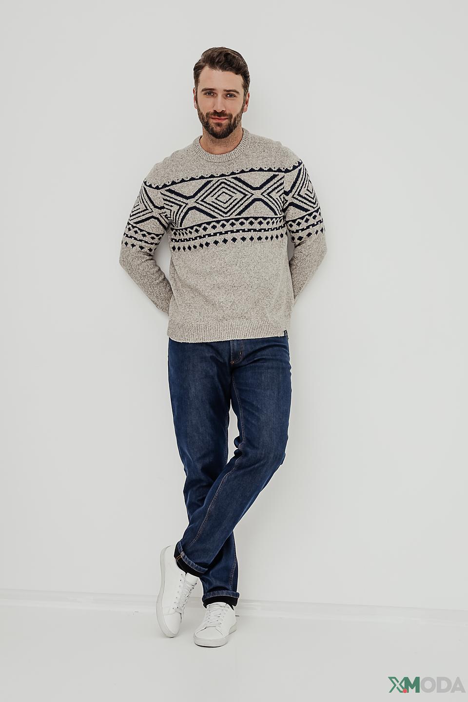 Джемпер Lerros с узором серый