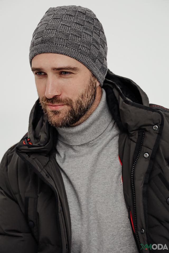 Шапка Wegener мужская серая меланж