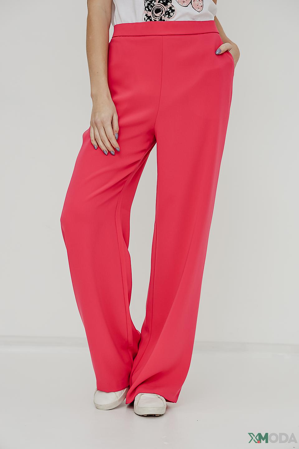 Брюки палаццо Rich and Royal малиновые