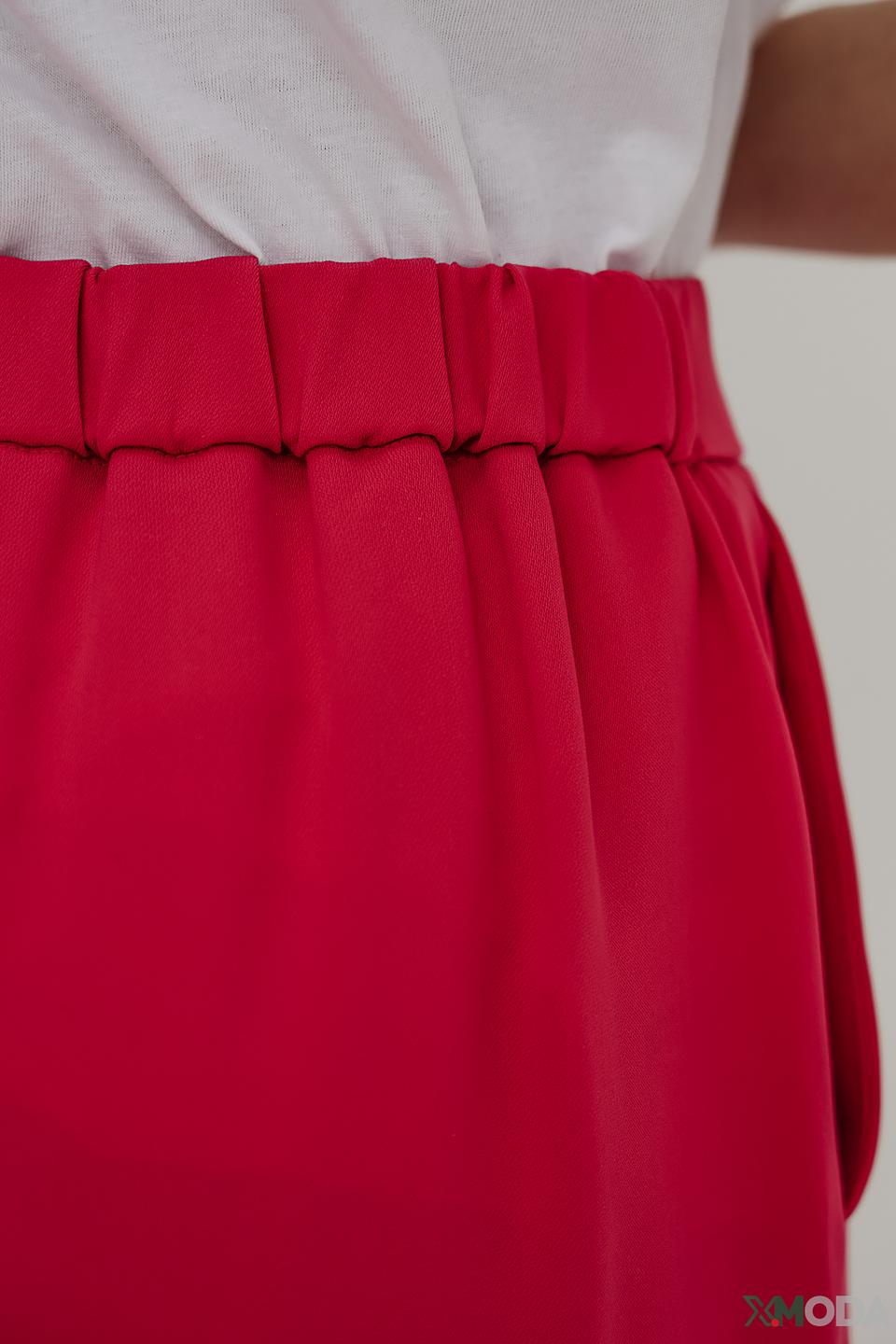 Брюки палаццо Rich and Royal малиновые