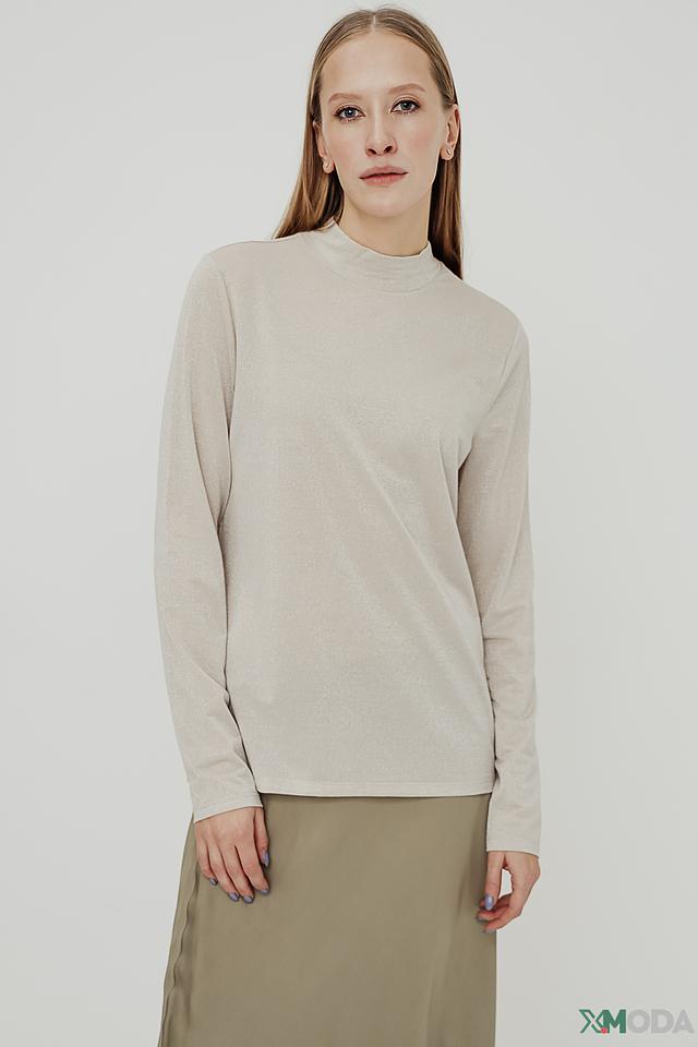 Джемпер Oui с горлом бежевый