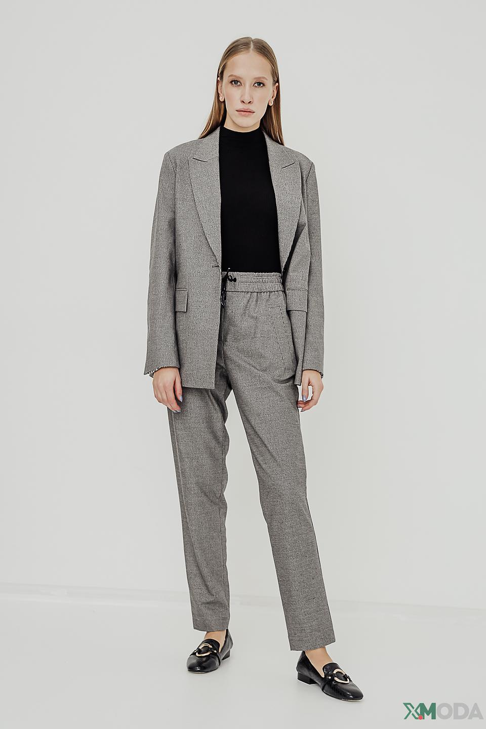 Брюки Marc Cain в клетку серые