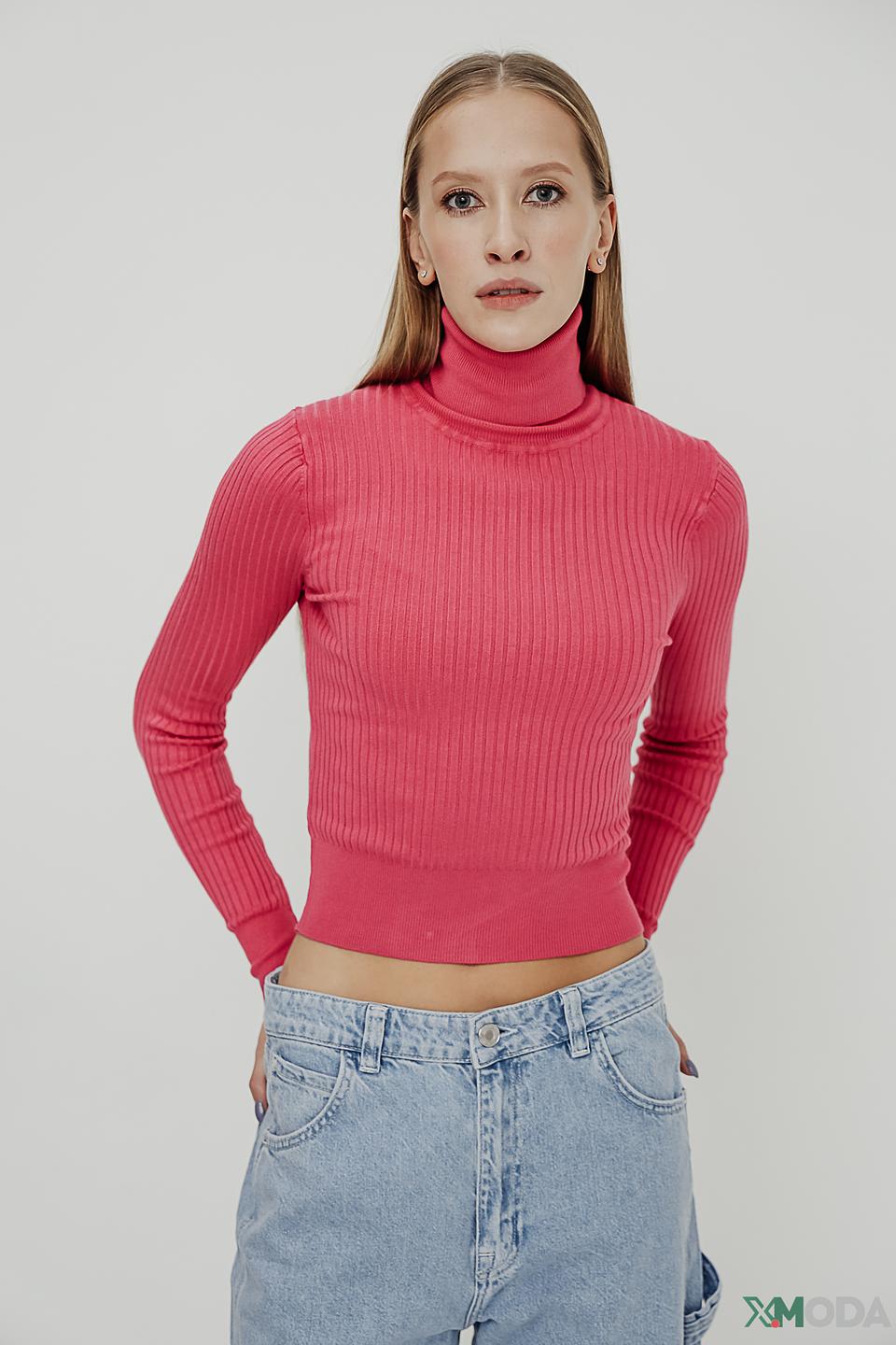 Водолазка Alcott розовая в рубчик