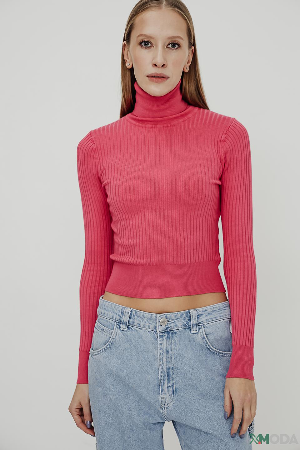 Водолазка Alcott розовая в рубчик