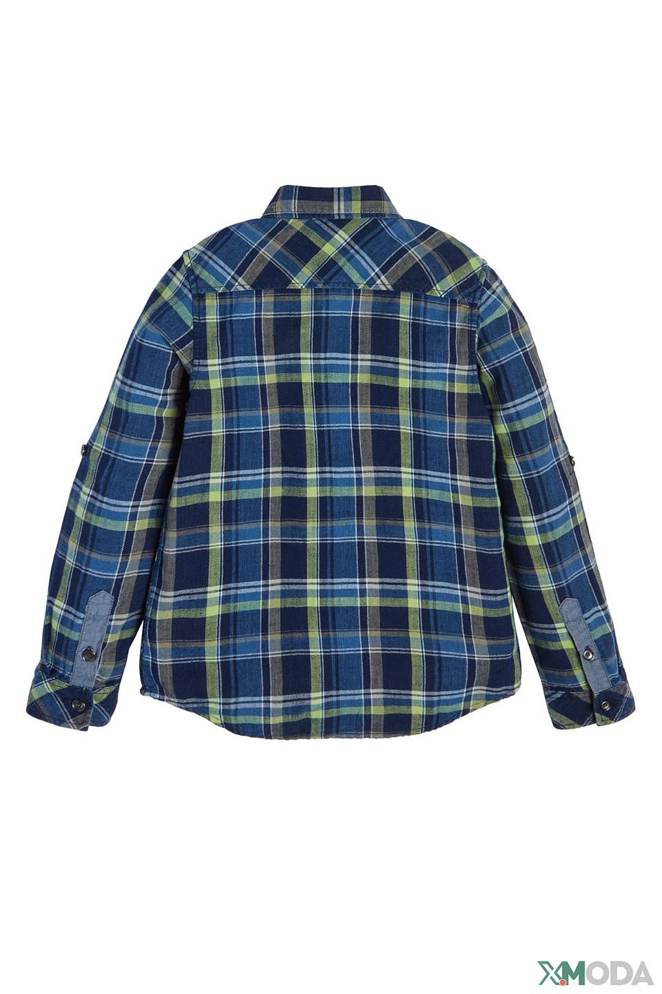 Рубашка Guess в клетку синяя