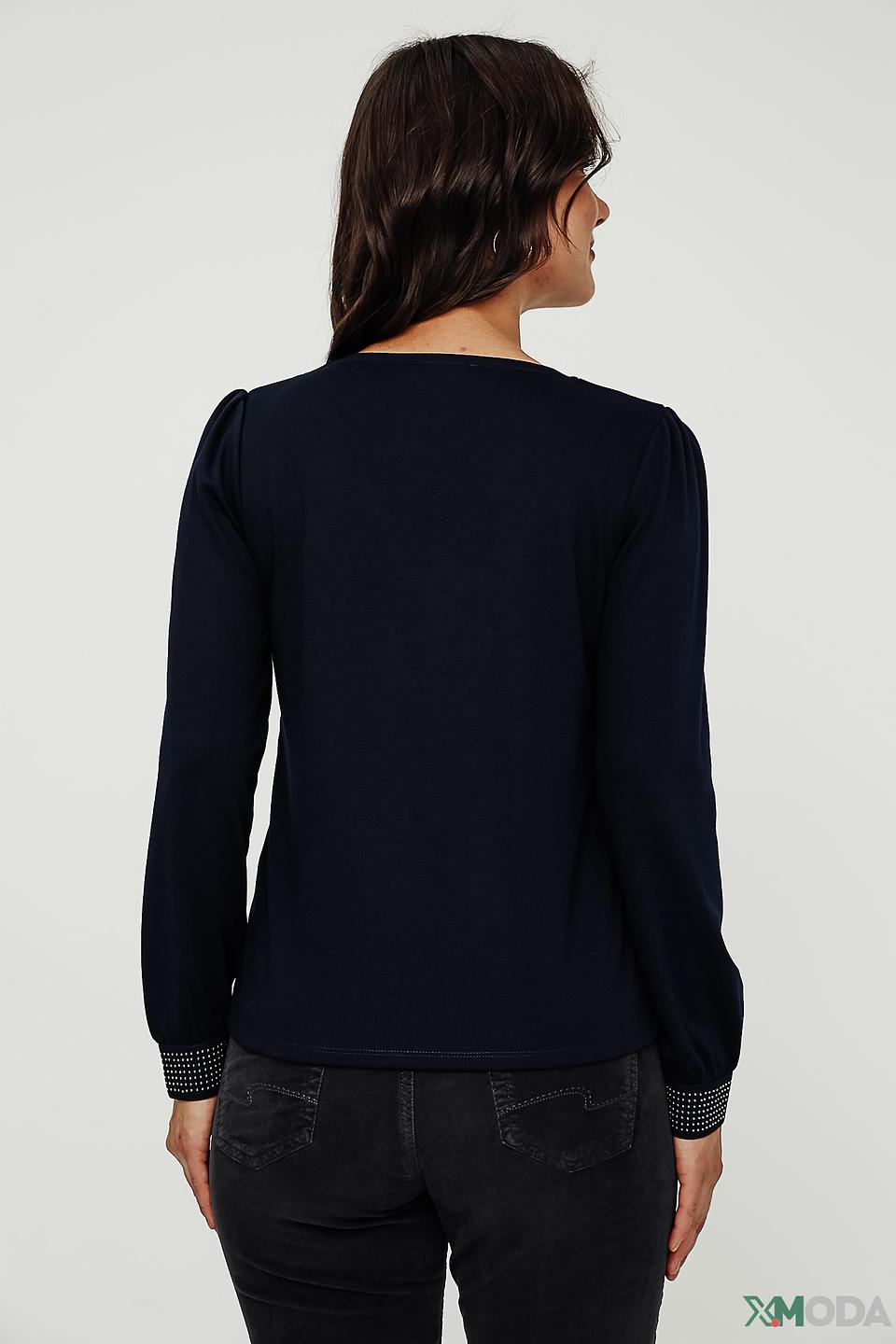 Блуза Pezzo с пайетками темно-синяя