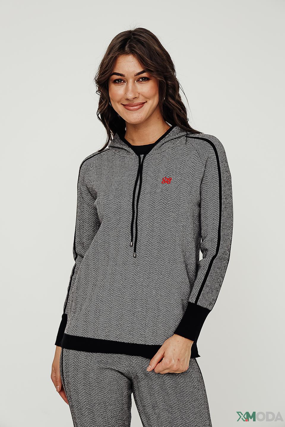 Джемпер Leo & Ugo в клетку серый