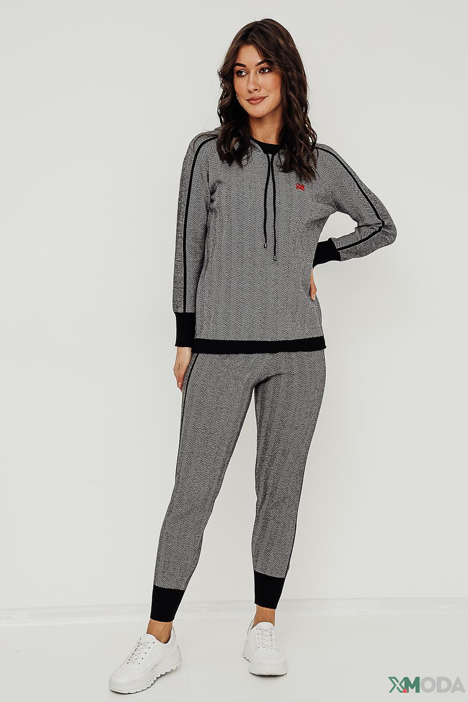 Джемпер Leo & Ugo в клетку серый