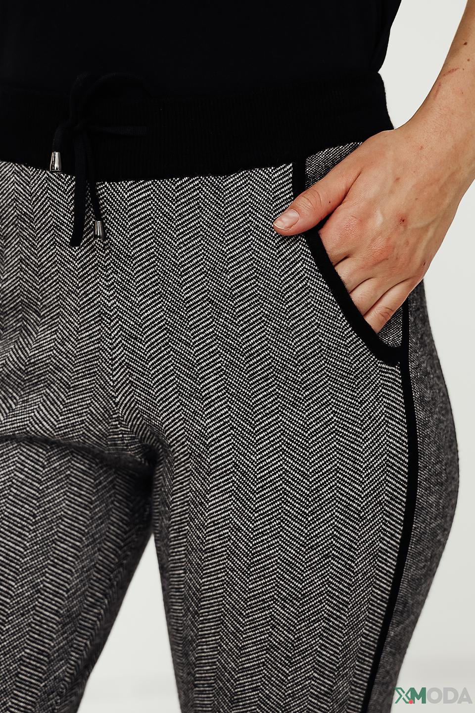 Брюки Leo & Ugo в клетку серые