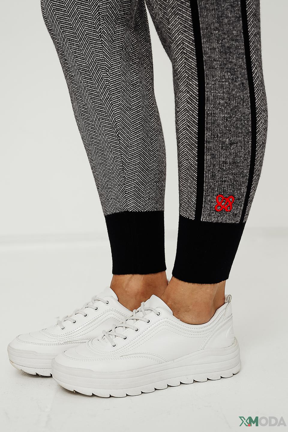 Брюки Leo & Ugo в клетку серые