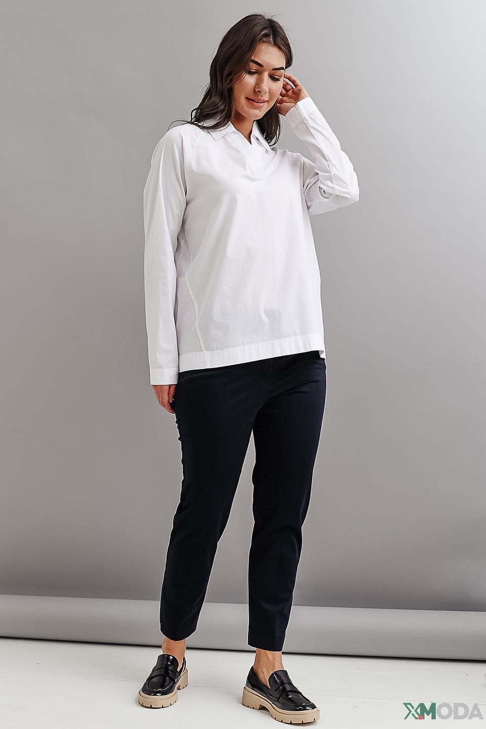 Блуза Be Yourself белая с воротником