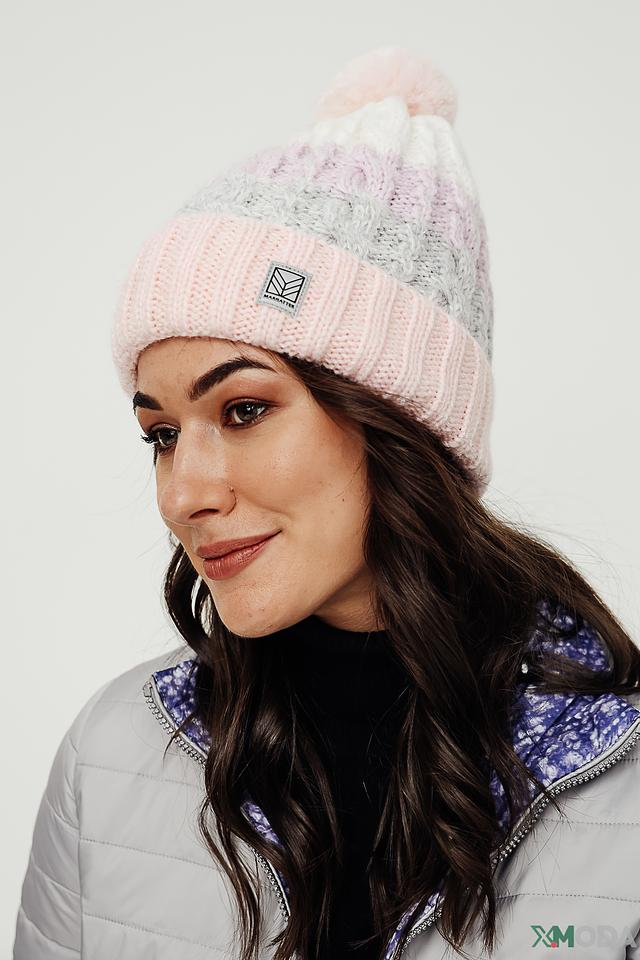 Шапка Marhatter с помпоном розовый