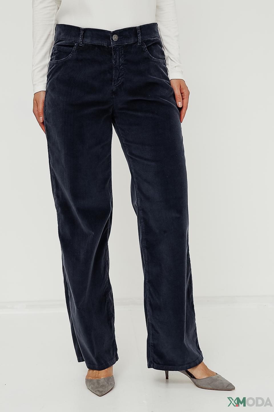 Брюки Angels вельветовые тёмно-синие