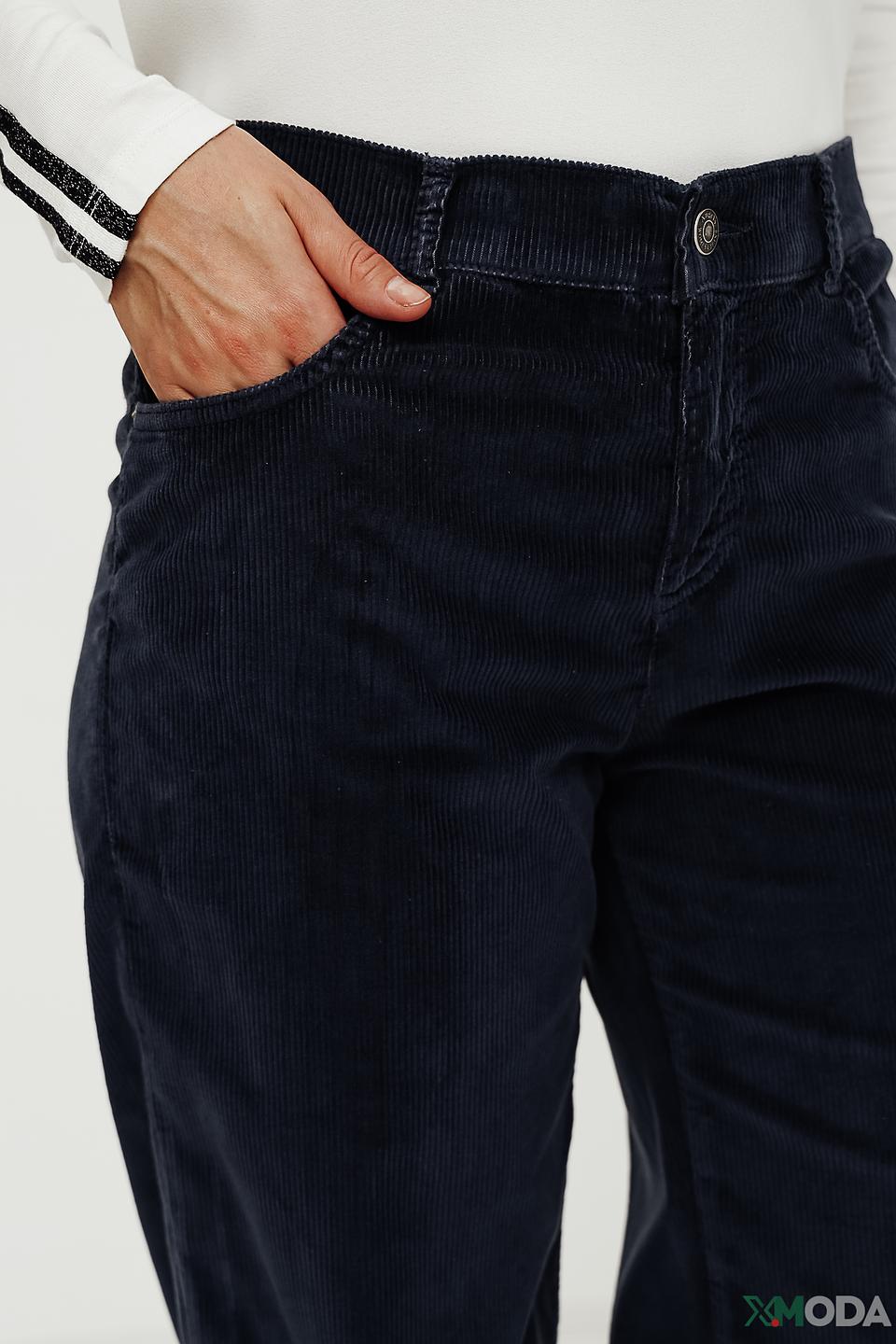 Брюки Angels вельветовые тёмно-синие