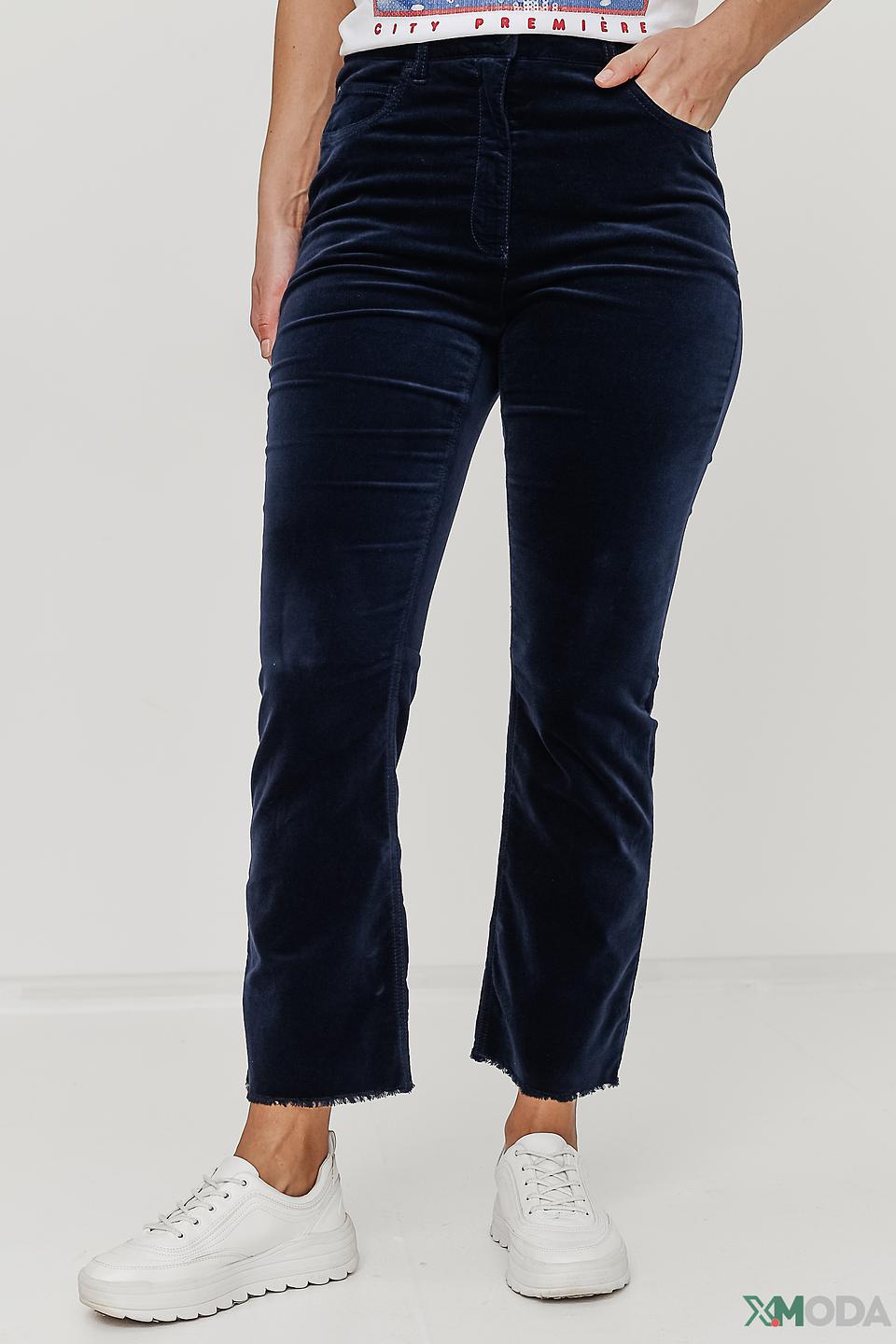 Брюки вельветовые Luisa Cerano синие