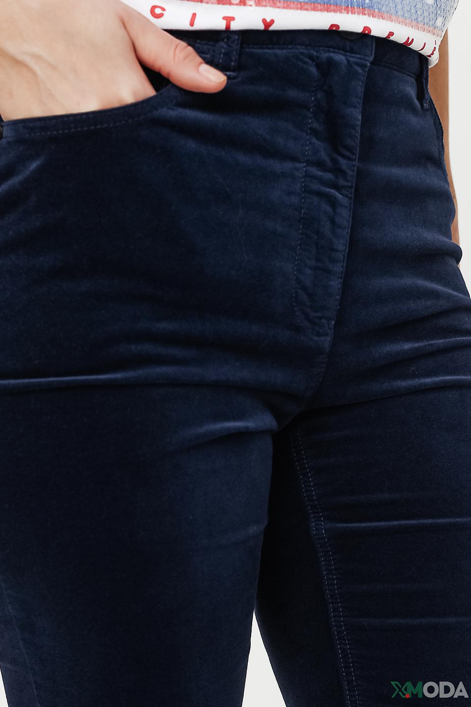 Брюки вельветовые Luisa Cerano синие