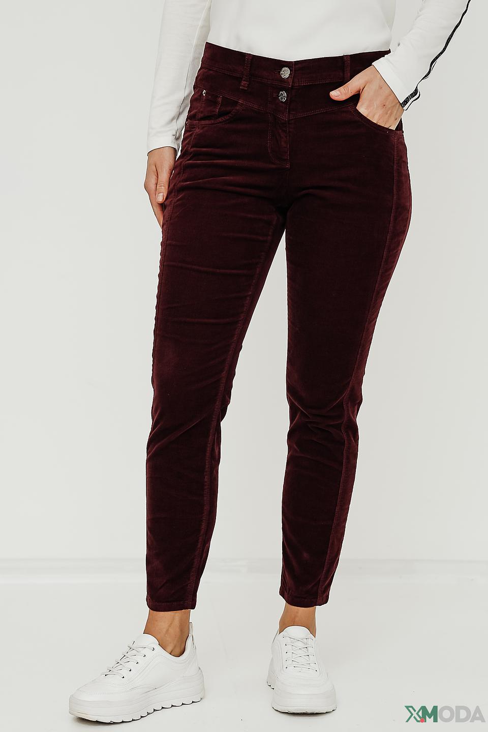 Брюки вельветовые Gerry Weber бордовые
