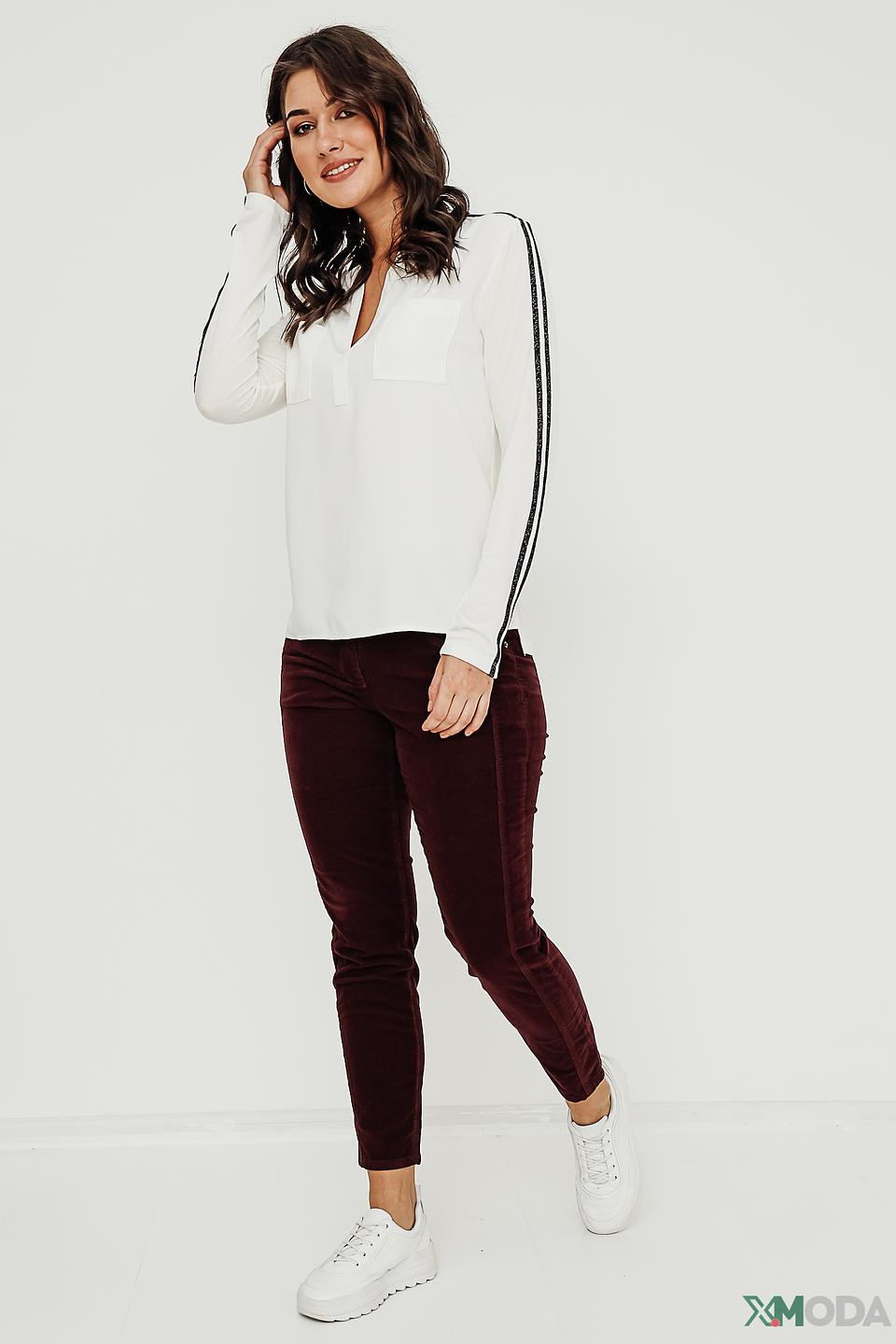 Брюки вельветовые Gerry Weber бордовые