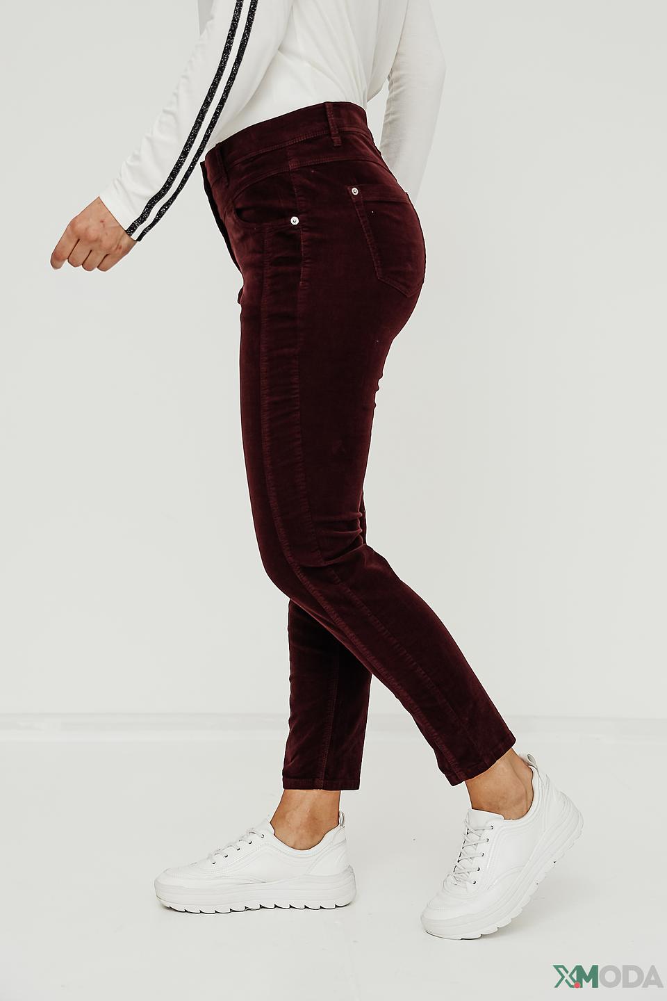 Брюки вельветовые Gerry Weber бордовые