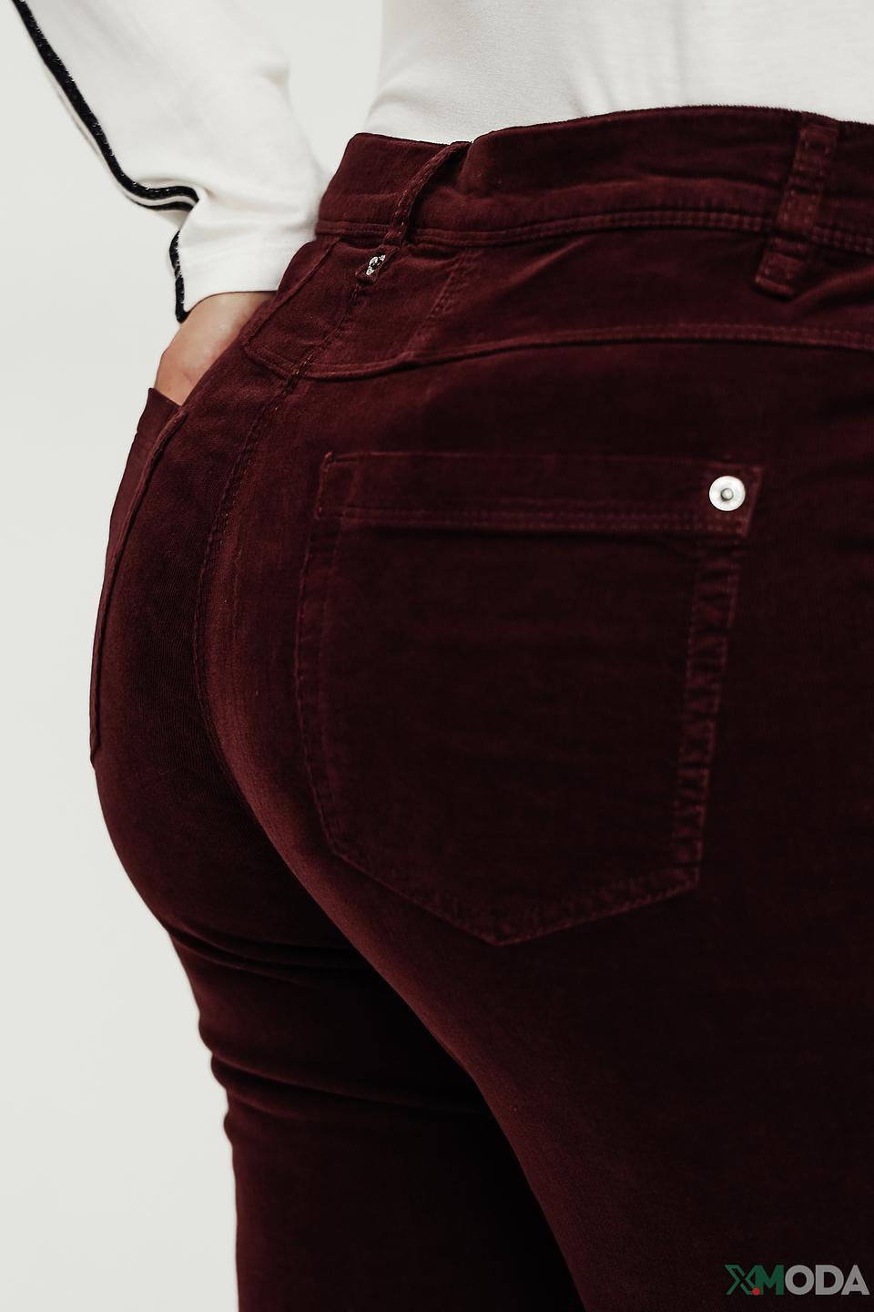 Брюки вельветовые Gerry Weber бордовые