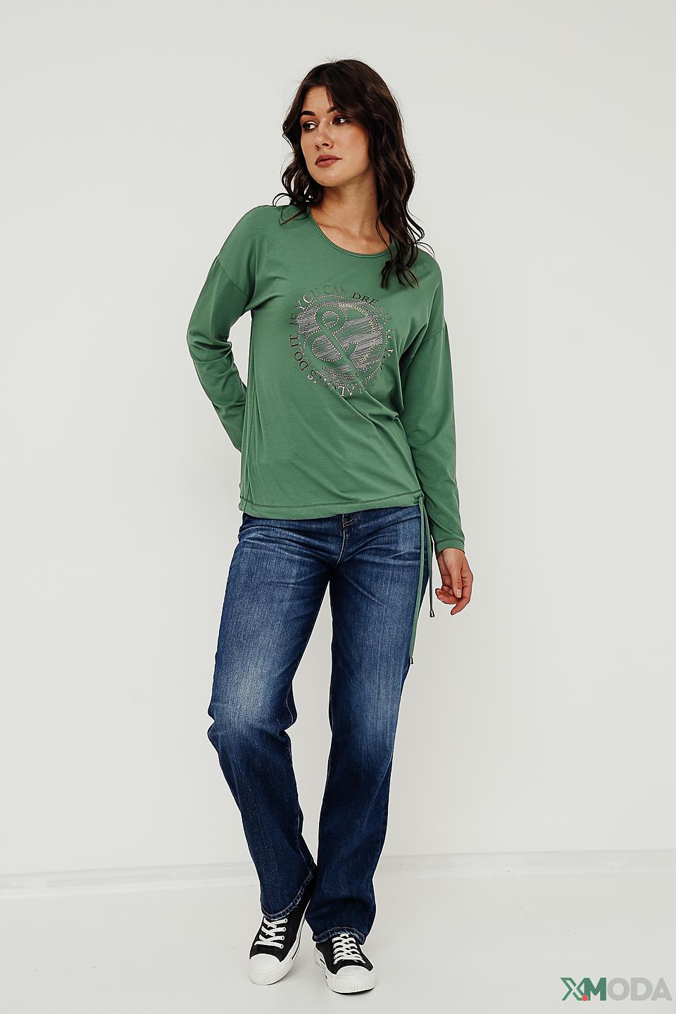 Джемпер Bianca с принтом зелёный