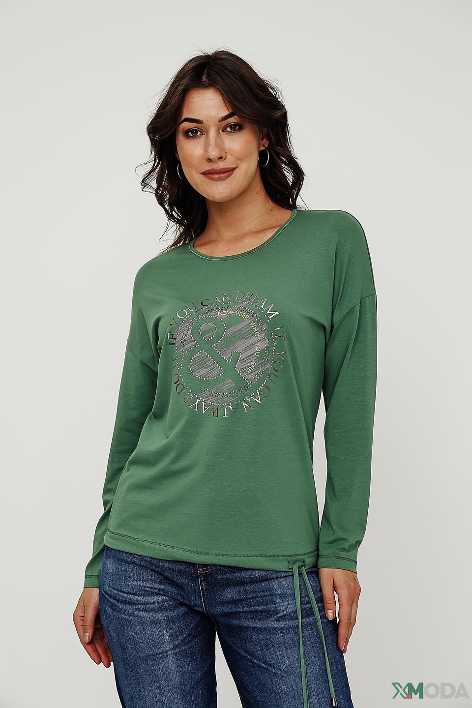 Джемпер Bianca с принтом зелёный